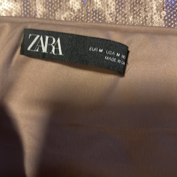 Zara rose gold sequin maxi skirt - Picture 3 of 3